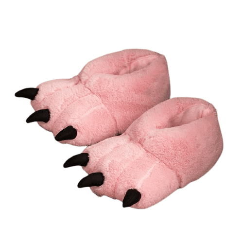 Pantofole Zampa Orso Rosa