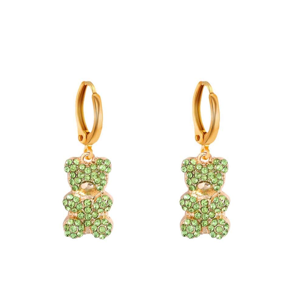 Orecchini Con Orsetto Strass