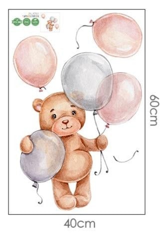 Orsetti Adesivi Palloncino