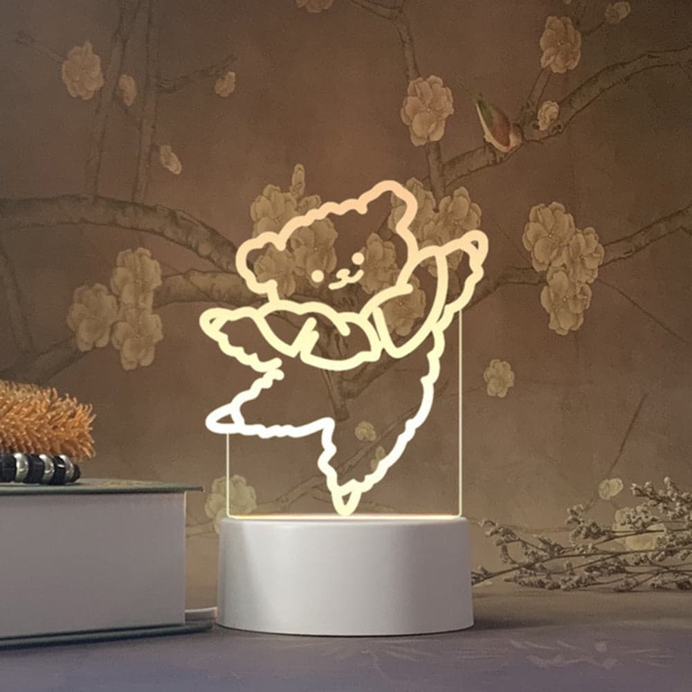 Luci Notturne Per Bambini 3D Orsetto
