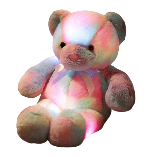 Orso Teddy Peluche Multicolore Luminoso