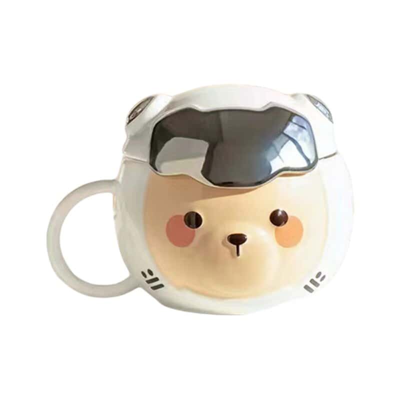 Tazza Con Orso In Ceramica