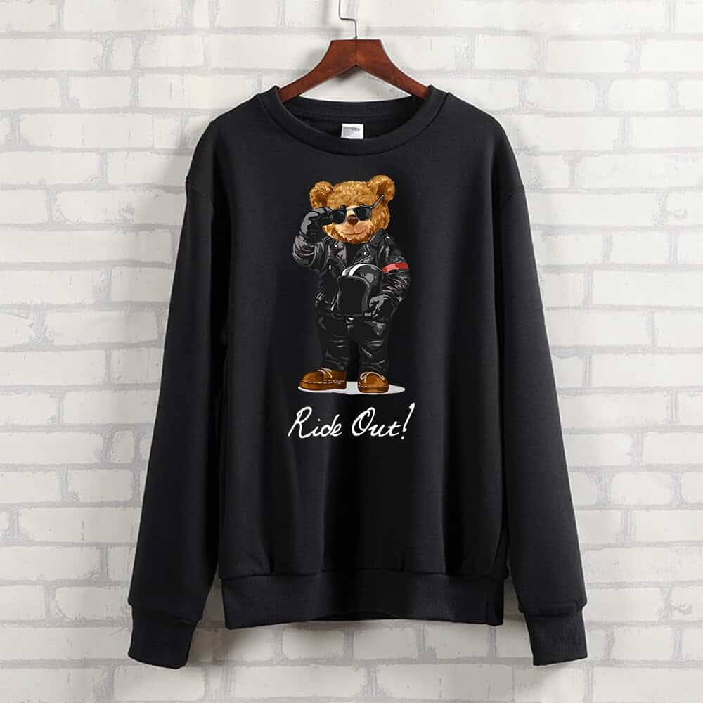 Maglione Con Orso Motociclista