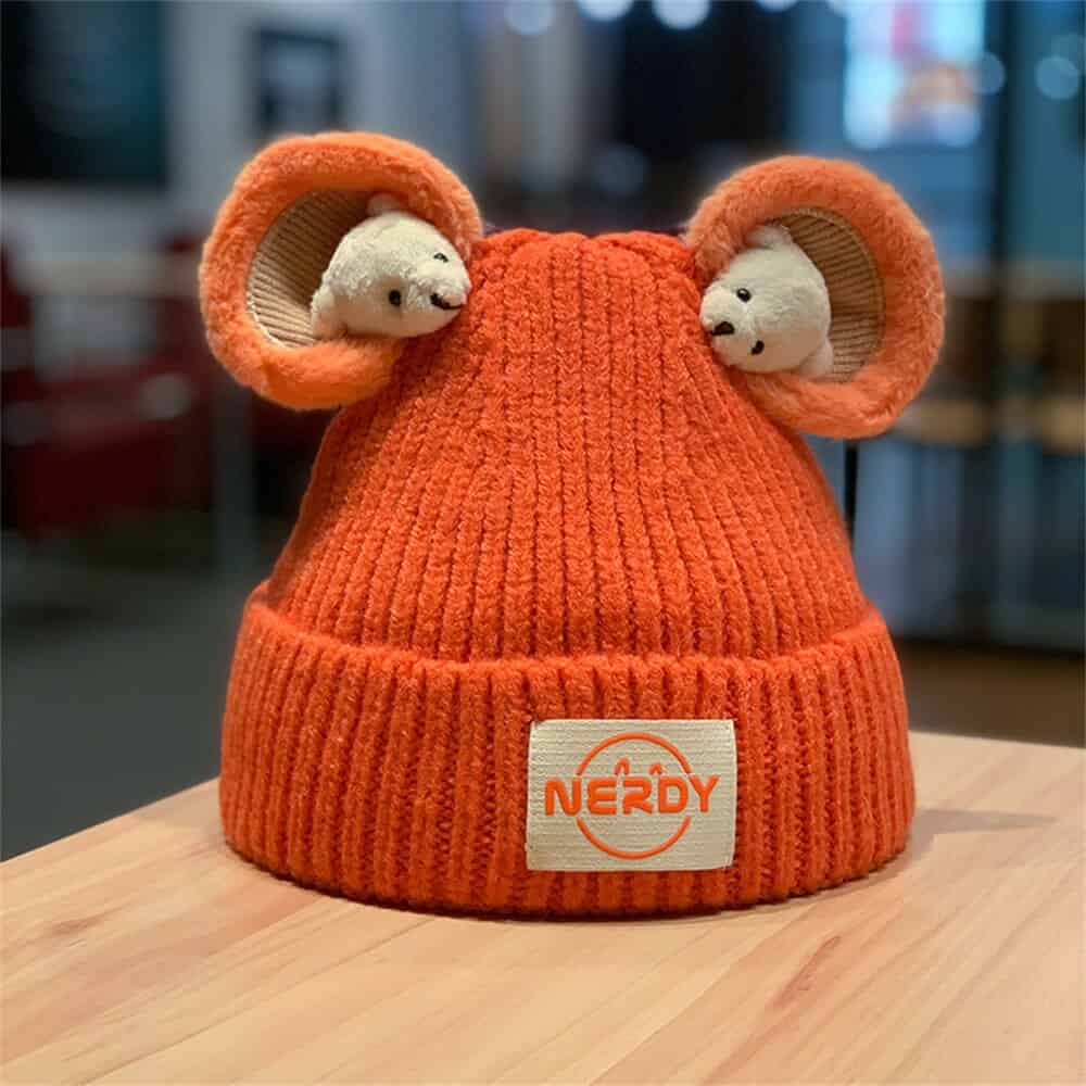 Cappello Con Orsetto Orecchio Troppo Carino