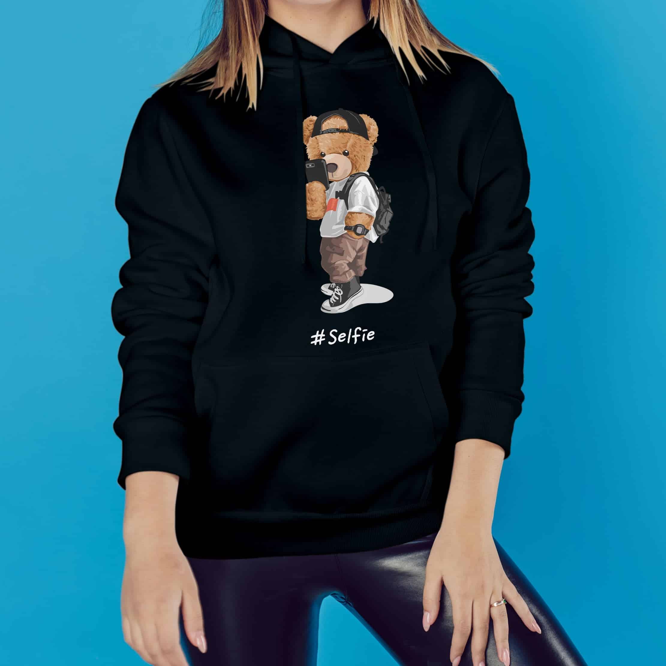 Maglione Orso Con Cappuccio